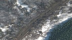Convoi militaire russe (image satellite)