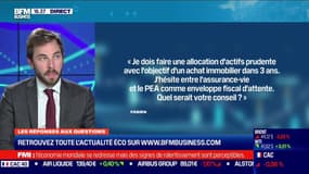 Les questions : Entre l'assurance-vie et le PEA, que choisir comme enveloppe fiscale d'attente ? - 19/11