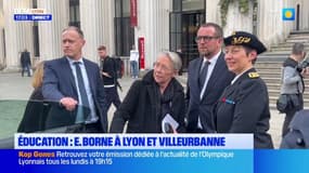 La ministre de l'Éducation nationale Élisabeth Borne en déplacement à Lyon et à Villeurbanne
