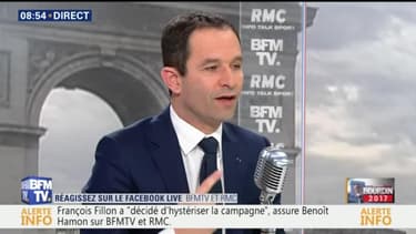 Benoît Hamon dément être intervenu pour "faire embaucher" sa femme chez LVMH