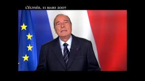 Retrouvez en intégralité la dernière allocution présidentielle de Jacques Chirac, le 11 mars 2007
