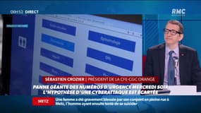 Panne géante : nos réseaux sont-ils trop fragiles ?  Le président de la CFE-CGC d’Orange Sébastien Crozier réagit sur RMC: "Nous avons des moyens de plus en plus performants mais de plus en plus fragiles"