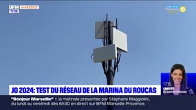 JO 2024: test du réseau de la marina de Roucas