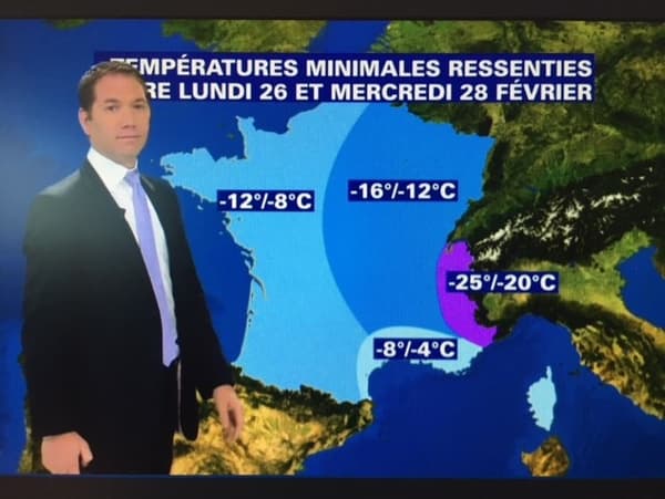 Températures ressenties dès lundi 26 février Températures ressenties dès lundi 26 février