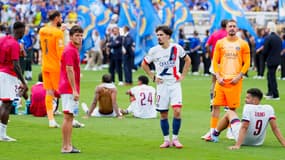 La tristesse de Vitinha et des joueurs du PSG, après la défaite en finale de la Coupe du monde des clubs le 13 juillet 2025