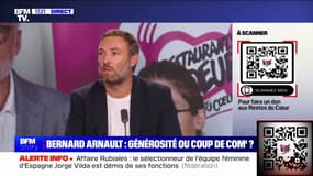 Don de la famille Arnault aux Restos du Cœur: "Je ne dis pas merci (...) des gens comme Bernard Arnault ne payent pas l'impôt à la hauteur qu'ils devraient le payer", affirme Thomas Portes (LFI)