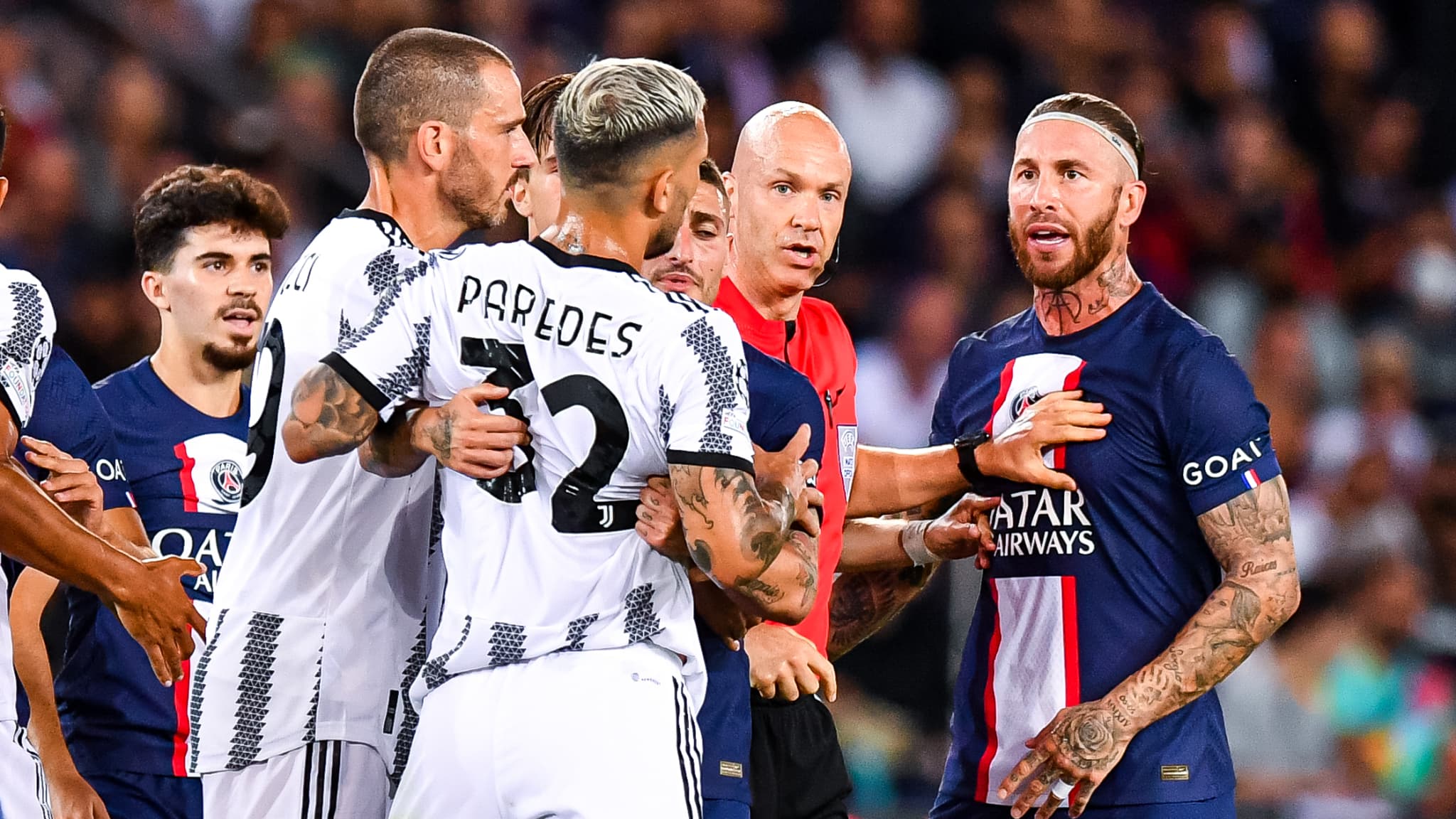 L'embrouille entre Sergio Ramos et Leandro Paredes