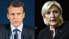 Emmanuel Macron et Marine Le Pen. (Photo d'illustration)