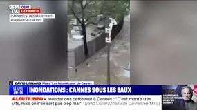 David Lisnard (maire LR de Cannes), sur les inondations: "La montée a pu atteindre 80 cm dans les points bas" 