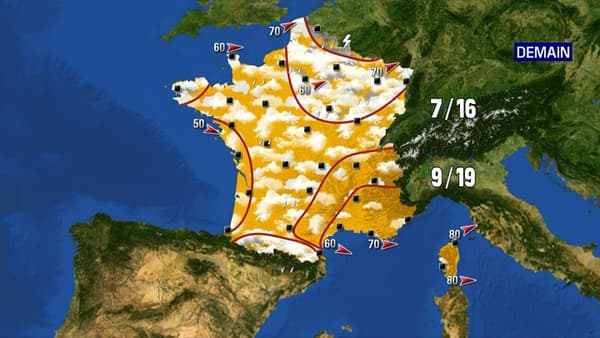 Les prévisions météo du mardi 25 mai 2021.