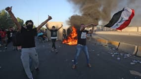 Des manifestants à Bagdad, le 4 octobre 2019.