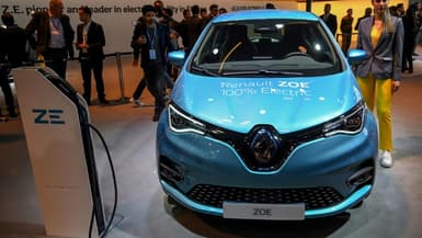 Au palmarès des modèles électriques, la ZOE de Renault caracole en tête de cette catégorie en 2020. Photo d'illustration