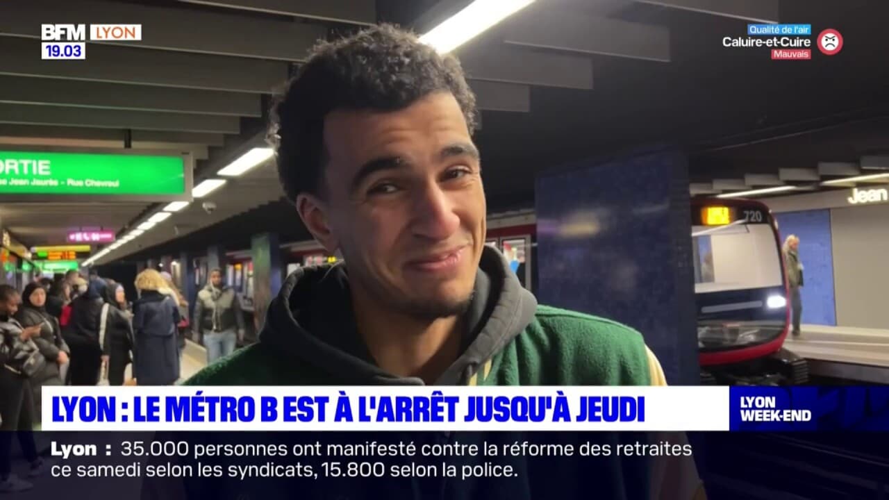 Lyon: Le Métro B à L'arrêt Jusqu'à Jeudi En Raison Des Travaux De ...