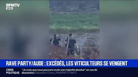 Rave party dans l'Aude: les images des violences qui ont éclaté entre viticulteurs et fêtards 