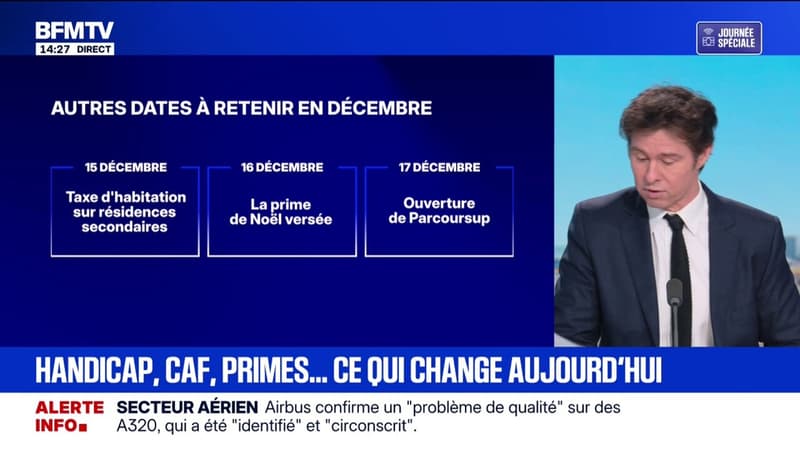 Prime de Noël, Parcoursup, fauteuils roulants... Voici tout ce qui change au 1er décembre 2025