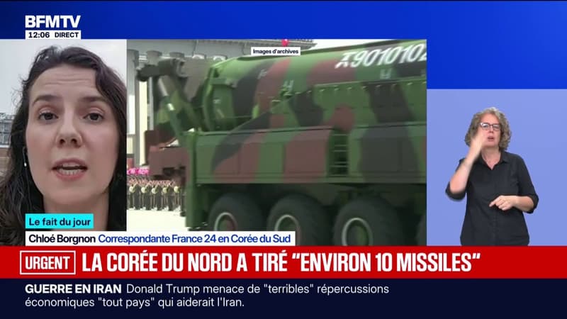 La Corée du Nord a tiré "environ 10 missiles balistiques de courte portée"