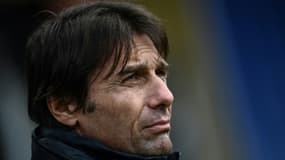 L'entraîneur Antonio Conte le 6 janvier 2021, sur le banc de l'IInter Milan
