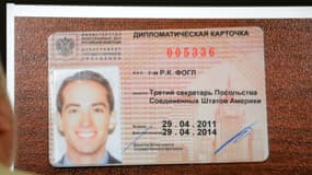 Une carte d'identité présentée comme celle de l'agent de la CIA Ryan C. Fogle, par les médias russes.