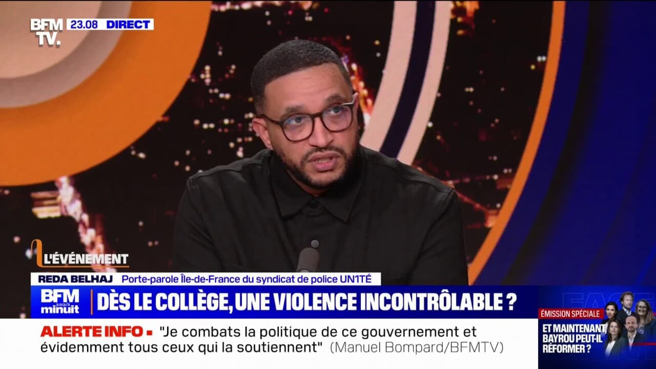Collégien agressé à bobigny: reda belhaj, (syndicat de police un1té) juge que 