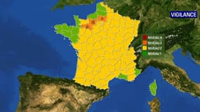 Trois départements ont été placés en vigilance orange pour risque de crues par Météo-France