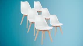 En recherche de bon plan ? Ce lot de chaises scandinaves profite d'une offre à saisir chez Cdiscount