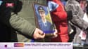 Les funérailles d'un soldat ukrainien