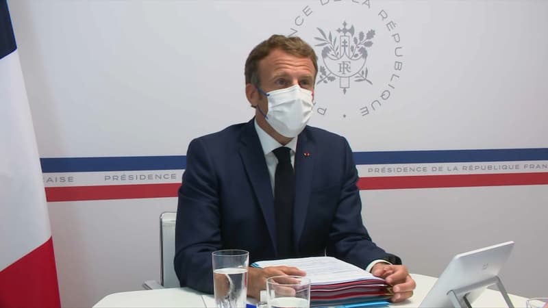 Emmanuel Macron ce mercredi avant le Conseil de défense sanitaire