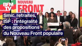 Smic, retraites, ISF: l'intégralité des propositions du Nouveau Front populaire