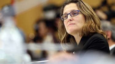 Chrystia Freeland, la ministre canadienne du Commerce, a une nouvelle fois mis la pression sur l'Union européenne.