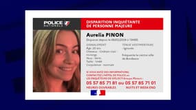 Aurelia, 20 ans, a disparu le 6 février 2023 à Bordeaux