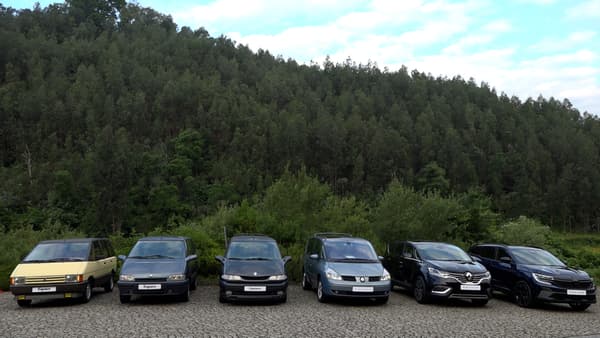 Les six générations du Renault Espace, de 1984 à 2023.