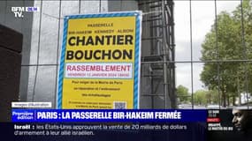 Fragilisée, la passerelle du pont Bir-Hakeim à Paris fermée au public 