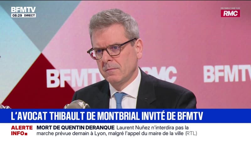 Organisation de la marche blanche pour Quentin à Lyon: "Il n'y a aucune raison de douter du fait que cette décision a été prise après mures réflexions", dit Thibault De Montbrial, avocat
