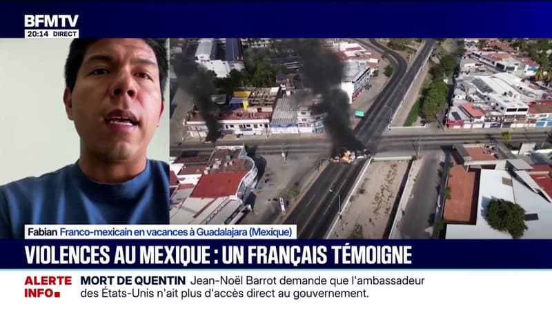 "Il y a une atmosphère de peur parmi la population", témoigne Fabian, en vacances à Guadalajara