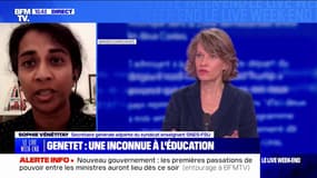 Sophie Vénétitay (syndicat enseignant SNES-FSU): "On a une nouvelle ministre de l'Éducation nationale qui ne connaît pas les dossiers"