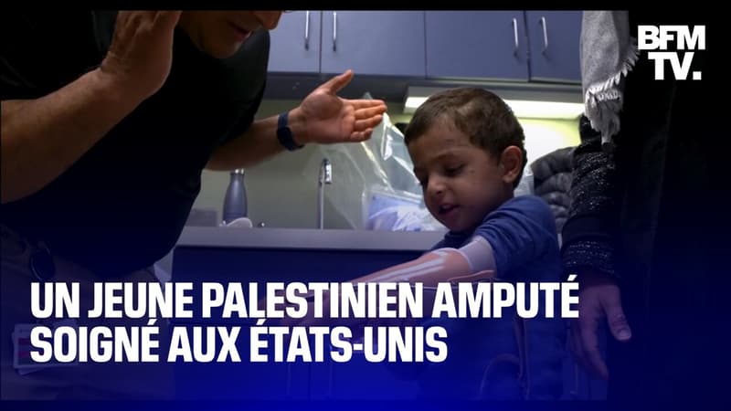 Un jeune Palestinien de 4 ans, amputé d'un bras, soigné aux États-Unis