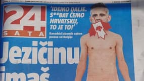 La Une du quotidien croate 24 Satar 