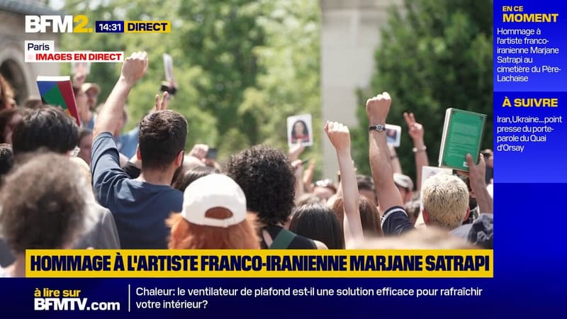 Dernier hommage à l'artiste Marjane Satrapi au Père Lachaise