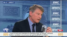 Vincent Peillon face à Jean-Jacques Bourdin en direct