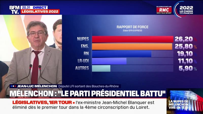 Jean-Luc Mélenchon appelle ses électeurs à 
