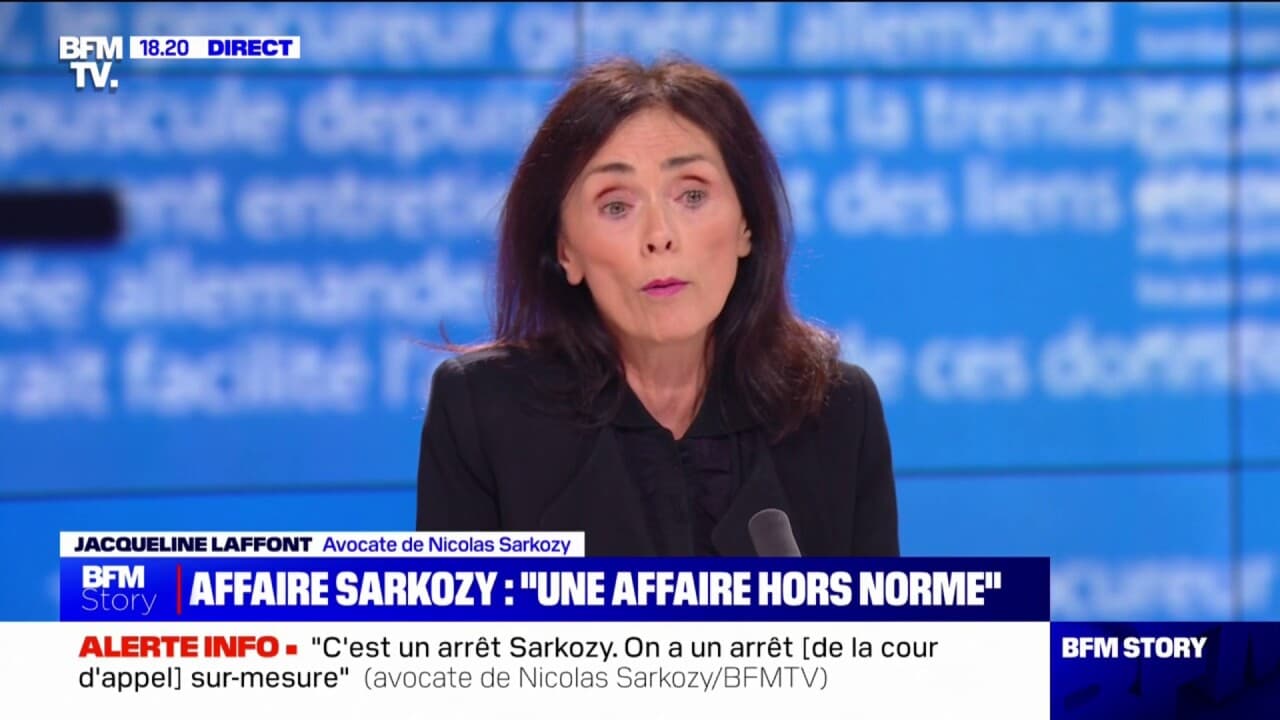 Jacqueline Laffont Avocate De Nicolas Sarkozy On A Eu Le Sentiment D Avoir Un Arr T Sur Mesure