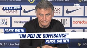 PSG 1-3 Lorient : "De la suffisance", Galtier sent que son équipe a lâché mentalement