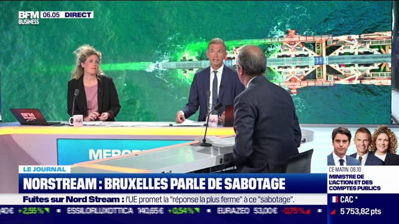 Nordstream : Bruxelles parle de sabotage