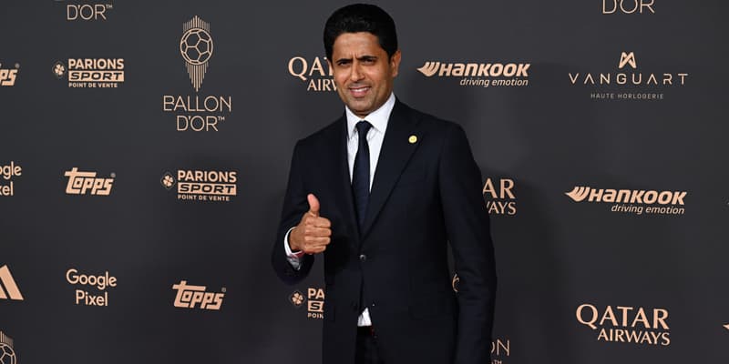 Nasser al-Khelaïfi, le président du PSG, lors de la cérémonie du Ballon d'or à Paris, le 22 septembre 2025