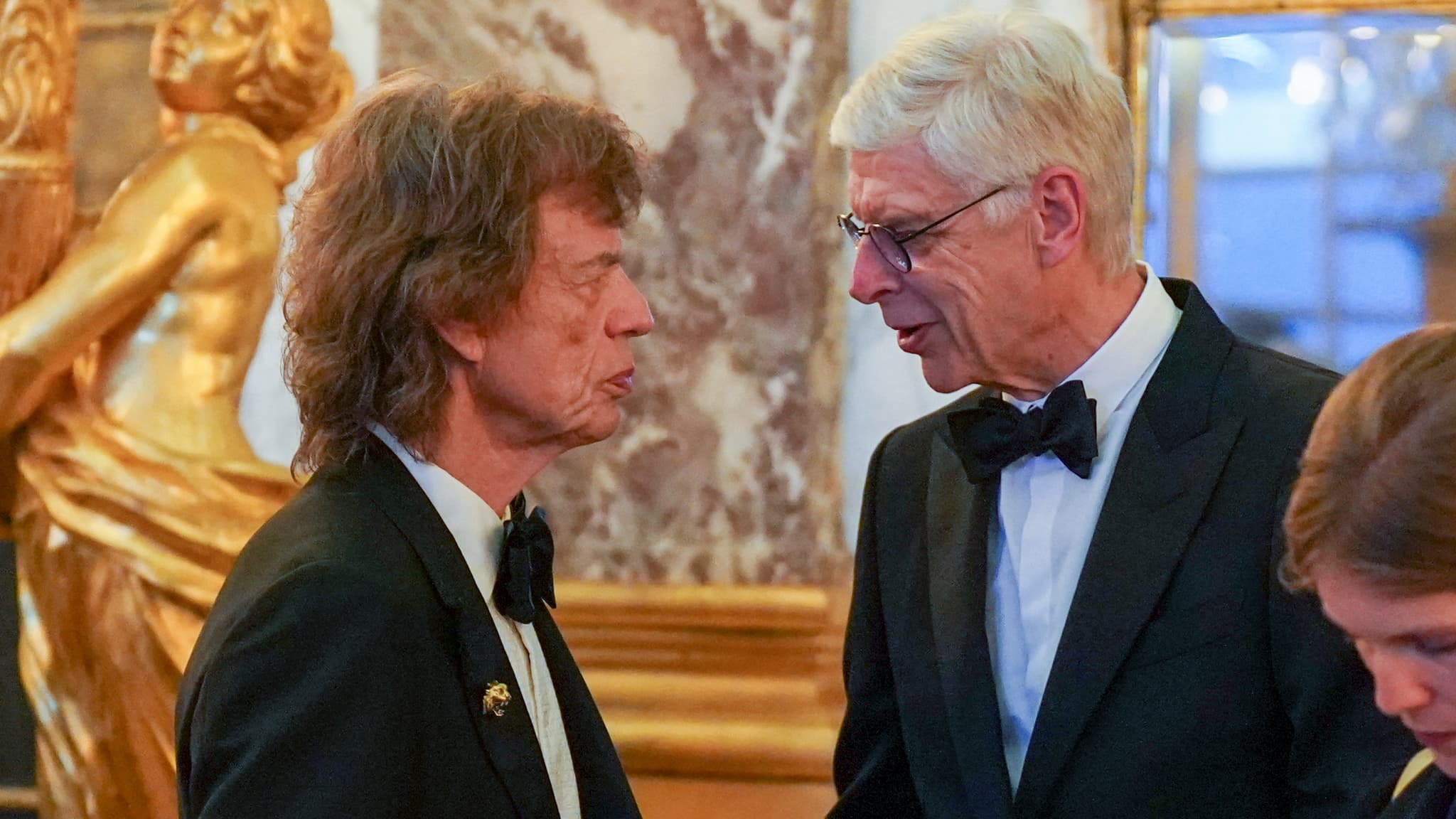Mick Jagger et Arsène Wenger, le 20 septembre 2023 Mick Jagger et Arsène Wenger, le 20 septembre 2023