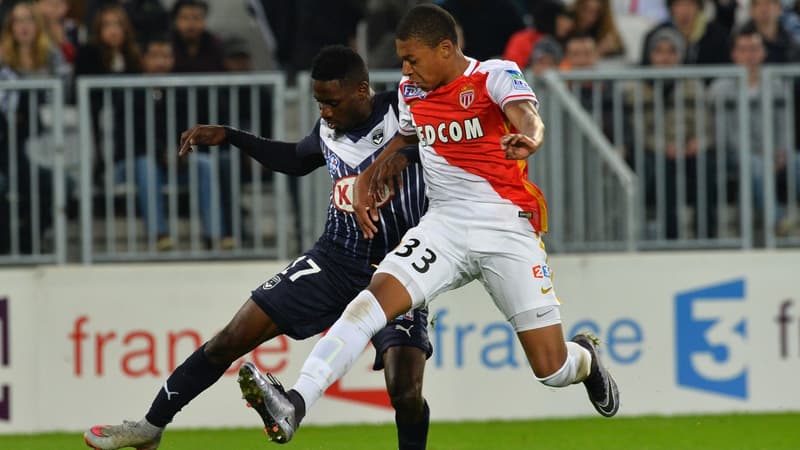 Mbappé lors de sa première titularisation en pro