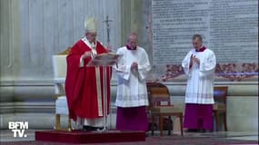 Coronavirus: le pape François célèbre la messe des Rameaux dans une basilique Saint-Pierre vide