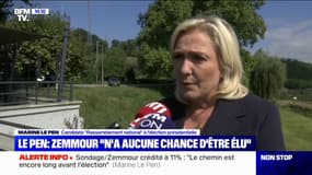 Marine Le Pen: Éric Zemmour "n'a aucune chance d'être élu (...) il n'est pas en capacité d'unir la nation"