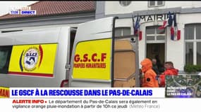 Le groupe de secours catastrophe français à la rescousse dans les Pas-de-Calais