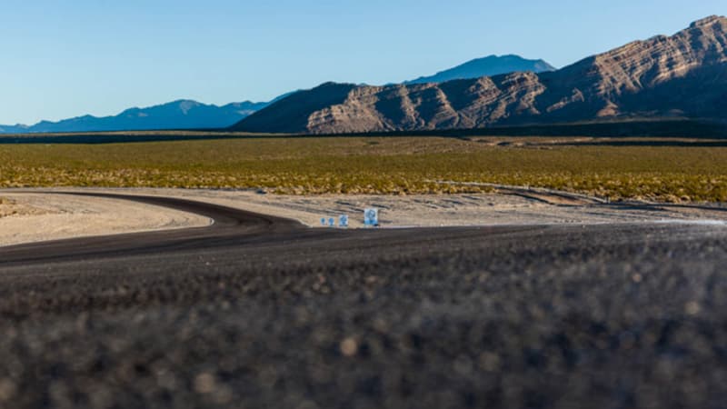 La piste du futur plus grand circuit du monde, en plein coeur du Nevada.